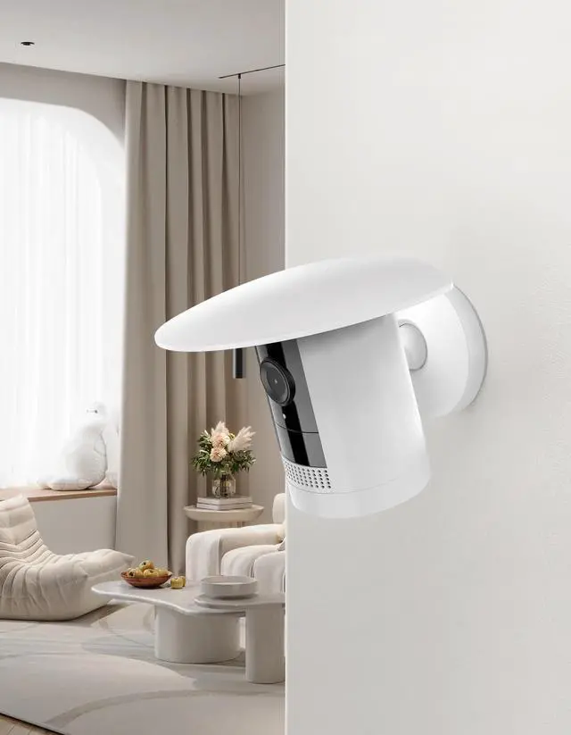 Alt view image 4 of 7 - Rain Shade Cover for Ring Outdoor Cam (1st Gen), White
