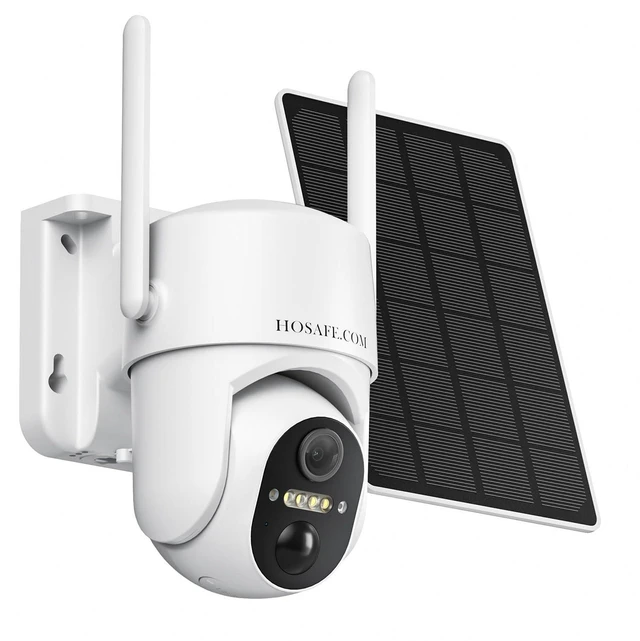 Main image of 360° View WiFi Solar Security Cameras Wireless Outdoor | Outdoor Cameras for Home Security, 2K Color Night Vision, Free Cloud Storage, AI Motion Detection, Instant Alert, 2-Way Audio