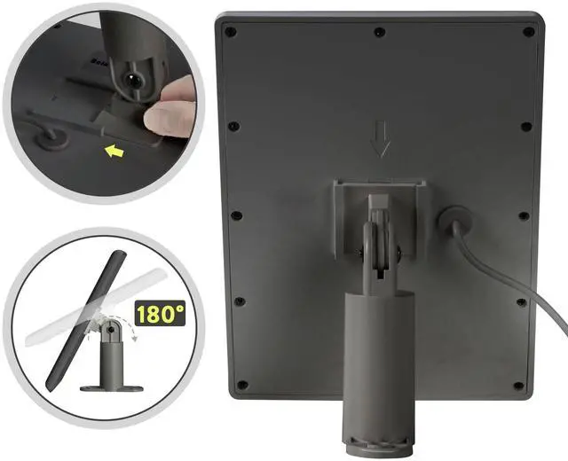Alt view image 6 of 7 - Ring Solar Panel(2nd Generation), 5W Ring Solar Panel Charger with Mount for Stick Up Camera & Pro, Spotlight Plus & Pro, Stick Up Cam Battery, Spotlight Cam Battery (2 Pack Black)