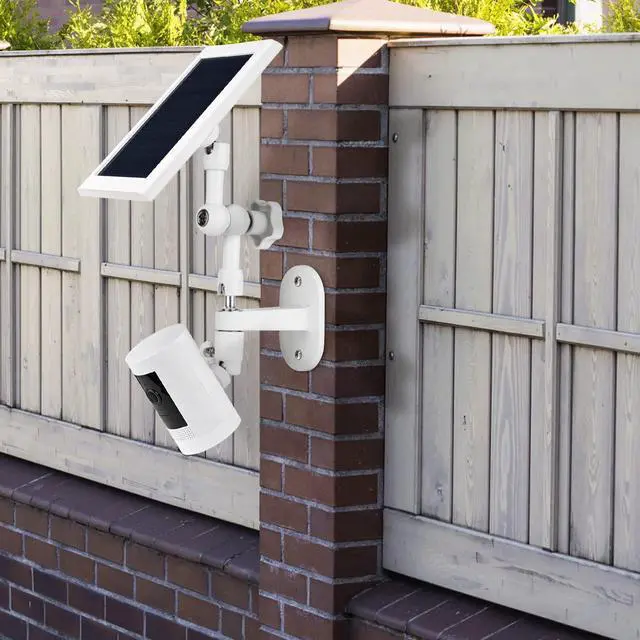 Alt view image 5 of 7 - 2-in-1 Wall Mount for Ring Solar Panel, Ring Stick Up Cam Battery, Spotlight Cam and Spotlight Cam Plus/Pro(Battery), Adjustable Angle to Get Maximum Sunlight for Your Solar Panel