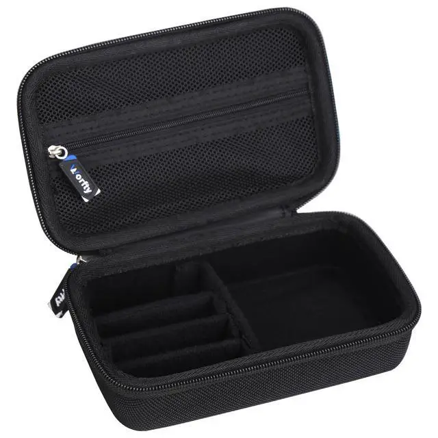 Alt view image 5 of 7 - Case for Nintendo GameBoy Advance SP GBA SP Console, Travel Carrying Storage Bag for GBA SP - Holds Charger and 4 Games (Black)
