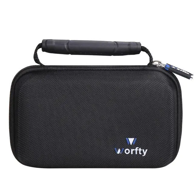 Alt view image 7 of 7 - Case for Nintendo GameBoy Advance SP GBA SP Console, Travel Carrying Storage Bag for GBA SP - Holds Charger and 4 Games (Black)