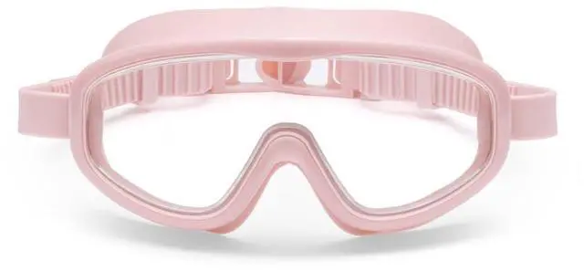 Main image of Swimming Goggles Kids Ages 3-8 - Lightweight Silicone, Anti-Fog Wide Lens, Retro Design Swim Goggles for Kids, Adjustable Straps, Hair-Safe Buckle, Cotton Pouch Included, French Rose