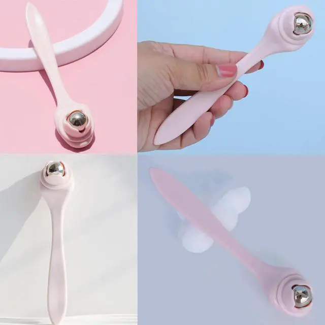 Alt view image 4 of 7 - 2 Pack Eye Cream Applicator Wand Stick Small Face Roller Eye Serum Applicator Massager Eyes Care Stick Cooling Therapy Ice Globes for Facial Moisturizer Under Eyes Brightener Reduce Puffiness