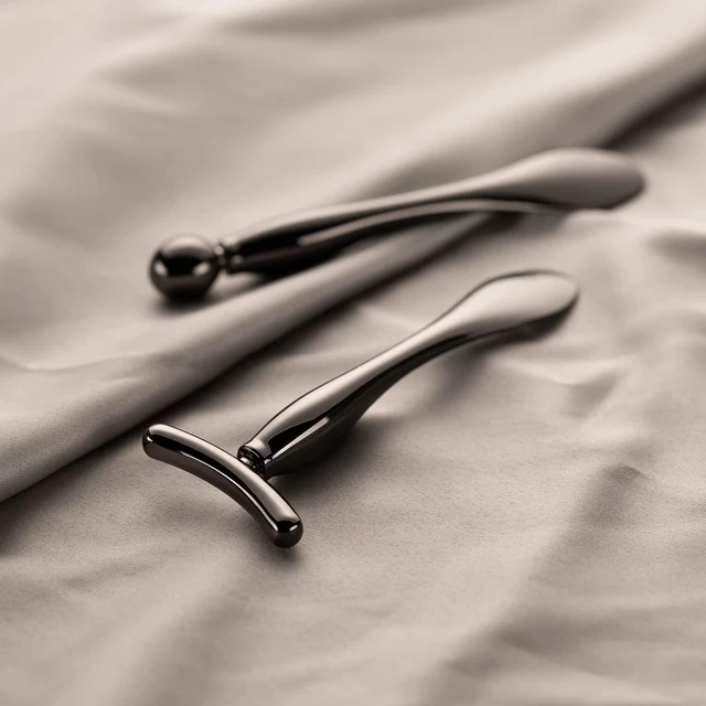 Alt view image 2 of 5 - 2pcs Metal Eye Cream Applicator Tool, Facial Roller Massage Wand