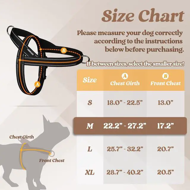 Alt view image 2 of 7 - Dog Harness No Pull, Quick Fit for Medium Sized Dog, Reflective