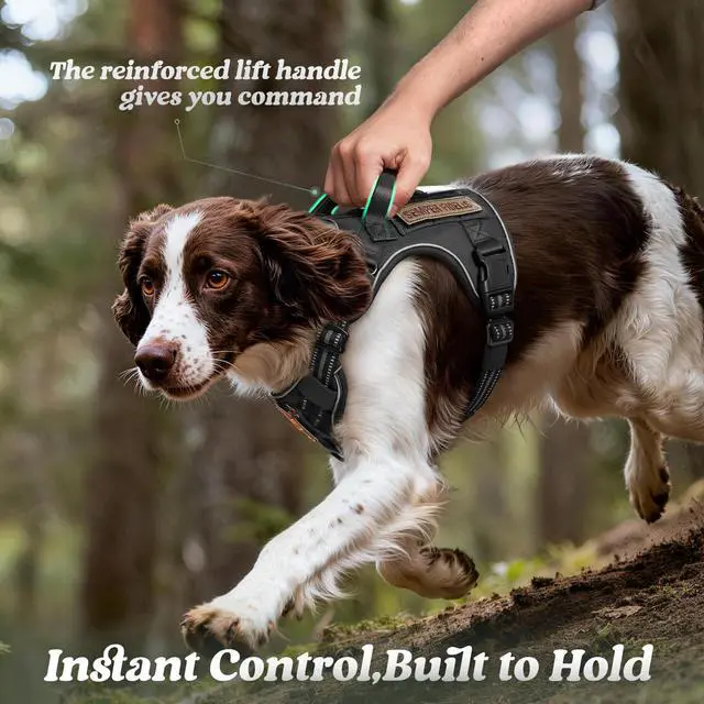Alt view image 5 of 7 - Tactical Dog Harness for Large Dogs, No Pull Service Pet Vest