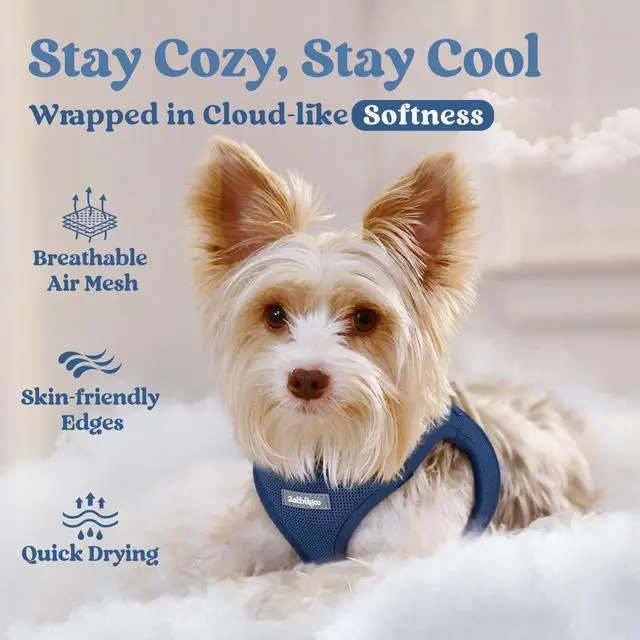 Alt view image 3 of 7 - Step-in Small Dog Harness, Puppy Vest for Small Sized Pet