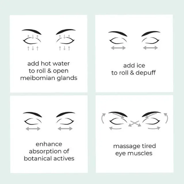 Alt view image 6 of 7 - Focused Eye Roll - Tone, de-puff, & relax tired eyes. Hot compress for massaging meibomian glands. Fingertip precision.