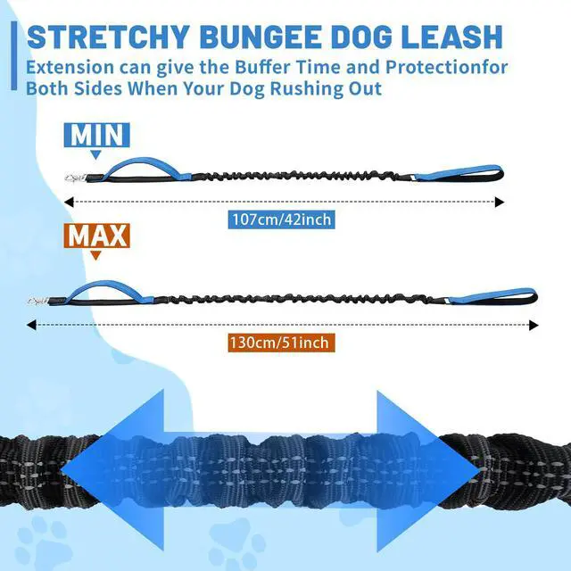 Alt view image 2 of 7 - Dog Leash Compatible with rabbitgoo Dog Harness,Reflective for Night Safety