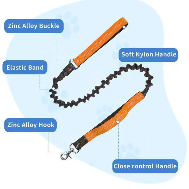 Alt view image 3 of 7 - Dog Leash Compatible with rabbitgoo Dog Harness,Reflective for Night Safety