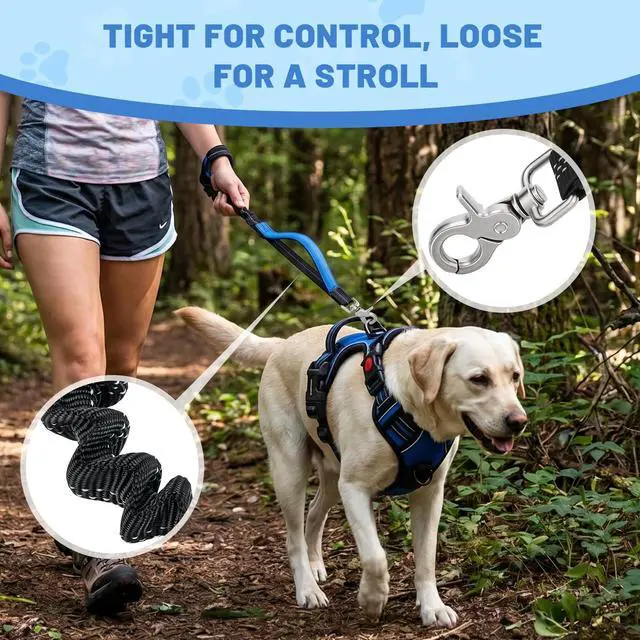 Alt view image 6 of 7 - Dog Leash Compatible with rabbitgoo Dog Harness,Reflective for Night Safety