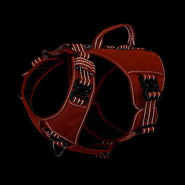 Alt view image 3 of 4 - Quick-Moving Tactical Dog Harness for Large Dogs,No Pull Dog Vest