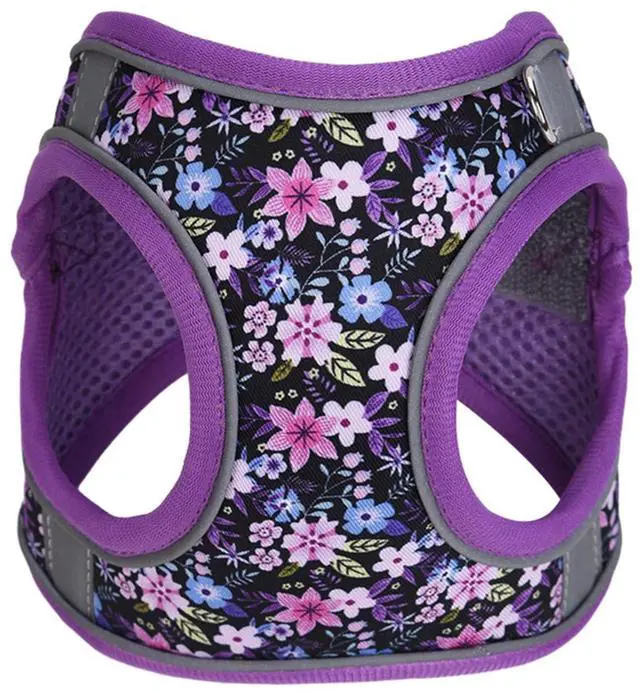 Alt view image 3 of 7 - Step in Dog Harness No Pull Flower Adjustable Soft Mesh Harness