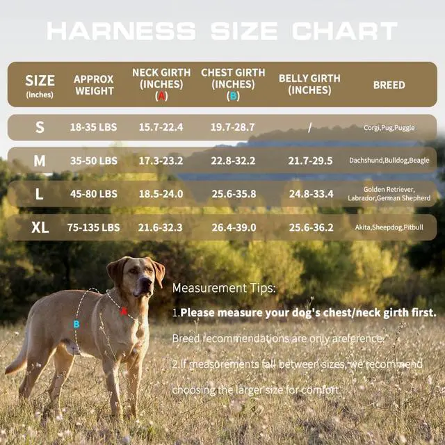 Alt view image 6 of 7 - Dog Harness for Large Dogs, No Pull Tactical Vest with Front Clips