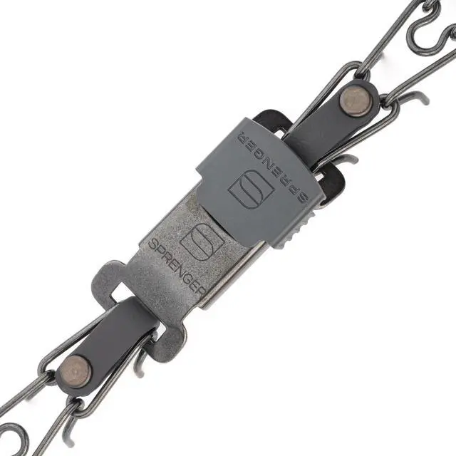 Alt view image 4 of 7 - lack Stainless Steel Dog Collar with Quick Release ClicLock Buckle and Biothane Insert Training Collar Made in Germany (Black, 16in x 2.25mm(Neck Size up to 13-14in))
