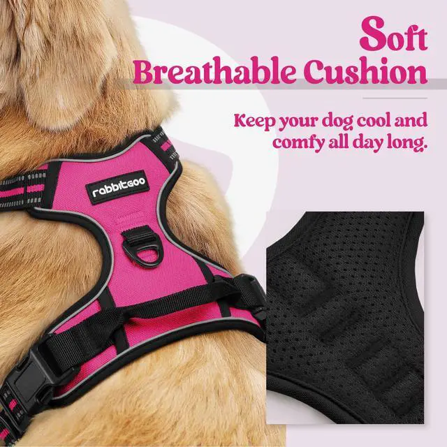 Alt view image 2 of 7 - Dog Harness, No Pull for Large Dogs with 2 Leash Clips, Pet Vest