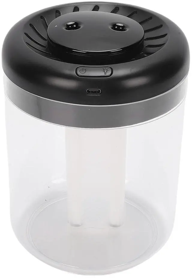 Main image of Top Fill Humidifier, 2.8L Tank Quiet Cool Mist Humidifier for Bedroom with 3 Modes Digital Display 7 Color Night Light USB Interface Oil Diffuser for Home Office (Black)
