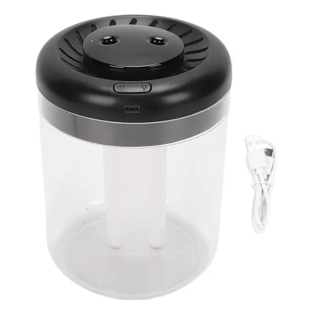 Alt view image 6 of 7 - Top Fill Humidifier, 2.8L Tank Quiet Cool Mist Humidifier for Bedroom with 3 Modes Digital Display 7 Color Night Light USB Interface Oil Diffuser for Home Office (Black)