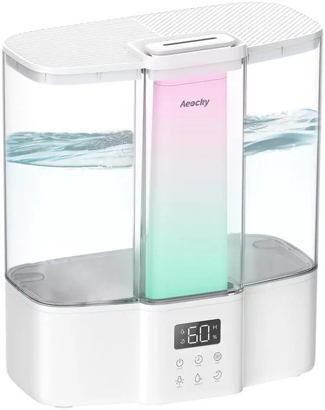 Main image of Geek-Level Ultrasonic Humidifier, 4L Top-Fill Cool Mist Diffuser