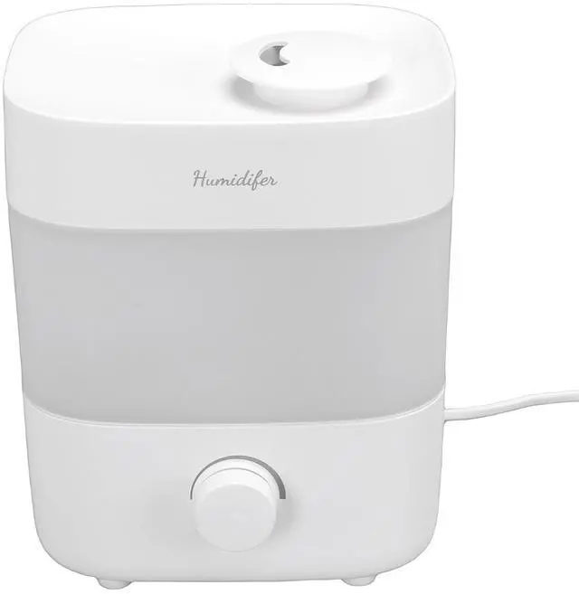 Main image of Top Fill Humidifier for Bedroom, 2L Capacity 25dB Quiet Cool Mist Air Humidifiers for Large Room, Baby Nursery, Plant, Indoor Essential Oil Diffuser Easy to Clean