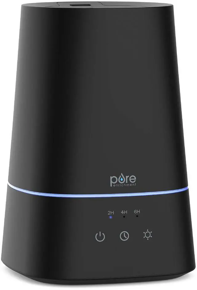 Main image of HUME Max - Easy Top-Fill Ultrasonic Cool Mist Humidifier, 3.7-L (1 Gallon) Water Tank, 3 Mist Settings, & Auto Shut-Off Timer - Ideal for Large Bedrooms, Nurseries & Dry Areas (Black)