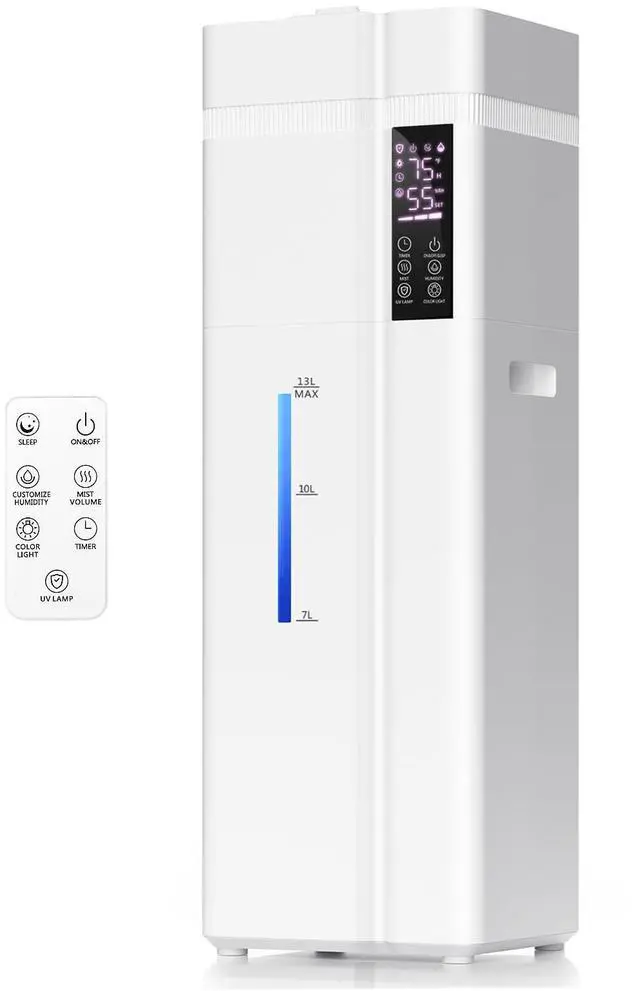 Main image of 13L/3.43Gal Humidifier Large Room, 800ft² Coverage, 100H Runtime, Auto Humidity Control, Top Fill, Humidifiers for Bedroom, 35dB Quiet, Sleep Mode, Aroma Diffuser, 24H Timer, Auto Shut-off Protection
