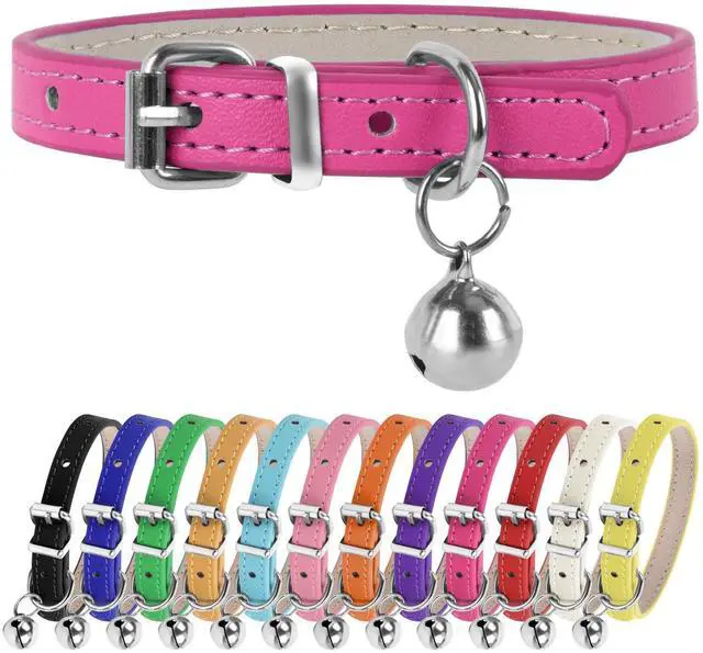 Main image of XXS Dog Collar Teacup Dog Collar, Pink Dog Collars, Teacup Dog Collars for Small Dogs Cats, Pink, 3/8 inch Width