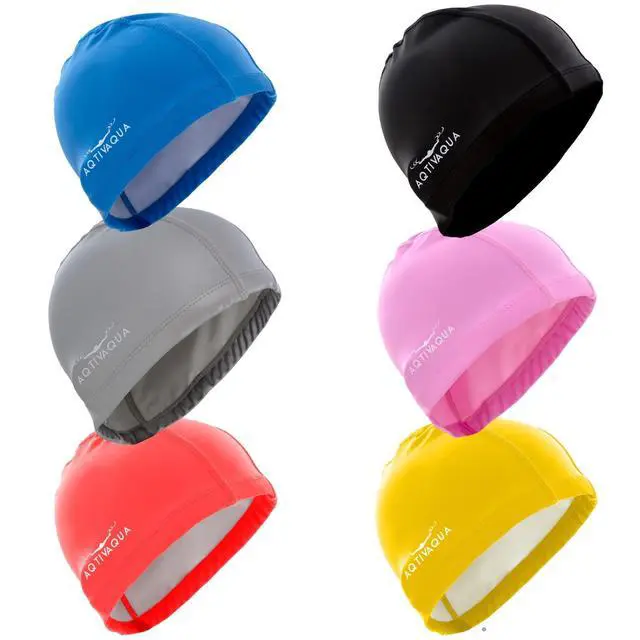Alt view image 5 of 7 - Swim Cap Swimming Caps for Women Men Adult Kids Girls Boys Youth Hat (Black Color)