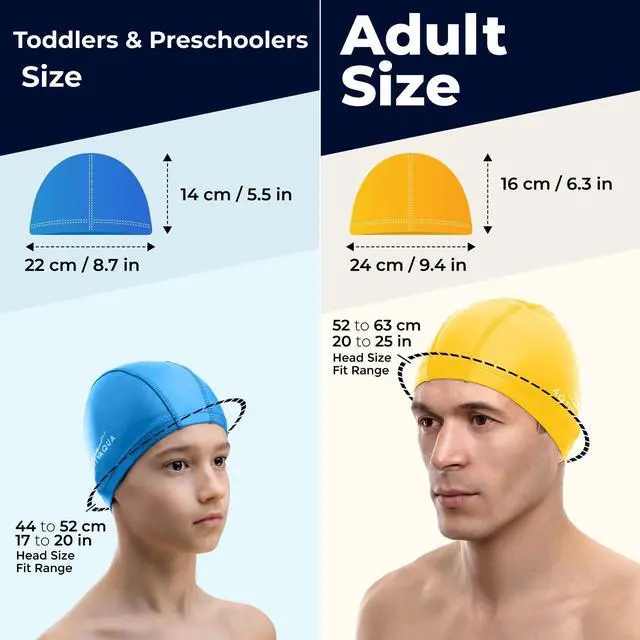 Alt view image 4 of 7 - Swim Cap Swimming Caps for Women Men Adult Kids Girls Boys Youth Hat (Black Color)