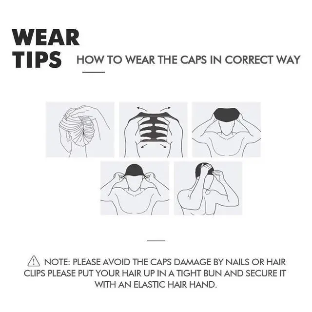 Alt view image 7 of 7 - Swim Cap for Long Hair 2 Pack Thicker Design Solid Silicone Waterproof Swimming Caps for Woman Adults and Men (Black+Blue)