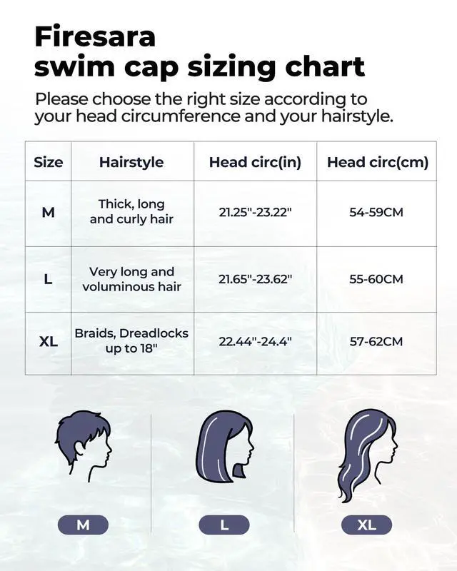 Alt view image 5 of 7 - Fabric Swim Cap, Soft Stretch Swimming Hat for Long Hair & Short Hair