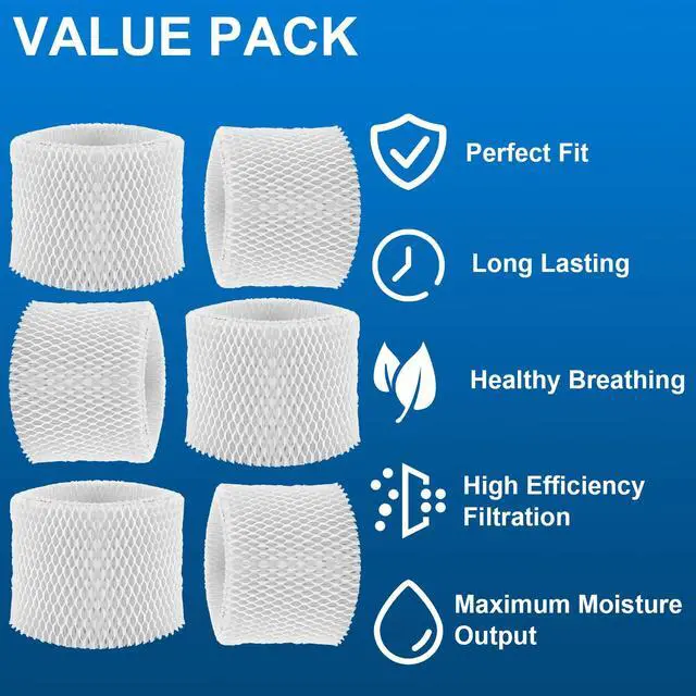 Alt view image 4 of 7 - WF2 Humidifier Filter Fit for Vicks V3500 V3100 V3900 V3700 VEV320