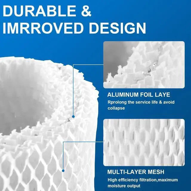 Alt view image 3 of 7 - WF2 Humidifier Filter Fit for Vicks V3500 V3100 V3900 V3700 VEV320