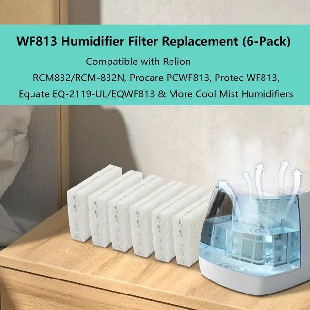 Alt view image 6 of 7 - 6 Pack Replacement WF813 Humidifier Filters