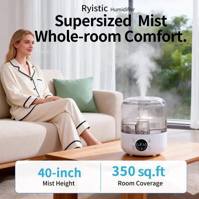 Alt view image 2 of 7 - 3L Top Fill Cool Mist Ultrasonic Humidifier