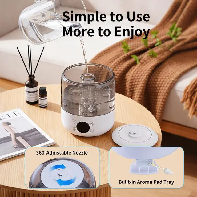 Alt view image 5 of 7 - 3L Top Fill Cool Mist Ultrasonic Humidifier