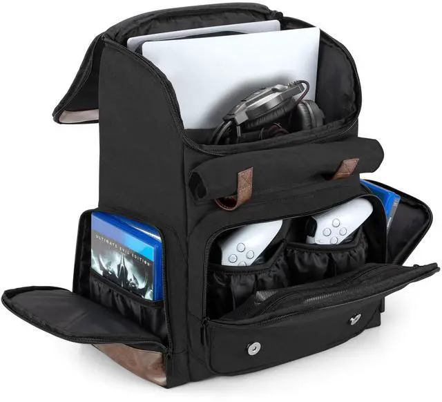 Main image of Game Backpack Compatible with PS5/PS5 Slim/PS4/PS4 Pro, Bag Only