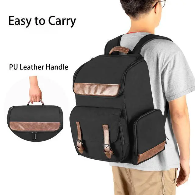 Alt view image 4 of 7 - Game Backpack Compatible with PS5/PS5 Slim/PS4/PS4 Pro, Bag Only