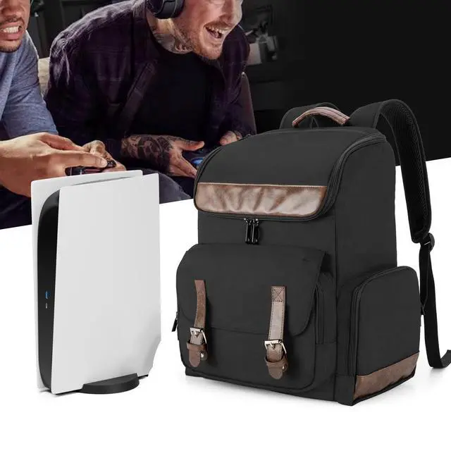 Alt view image 7 of 7 - Game Backpack Compatible with PS5/PS5 Slim/PS4/PS4 Pro, Bag Only