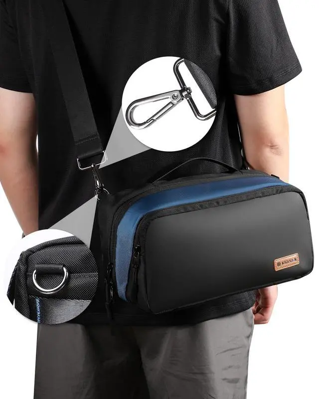 Alt view image 2 of 7 - Sling Crossbody Bag for Nintendo Switch 2 / Switch OLED, Steam Deck, PlayStation Portal, ASUS ROG Ally, with 3 Pockets, Travel Bag for Game Consoles and Accessories