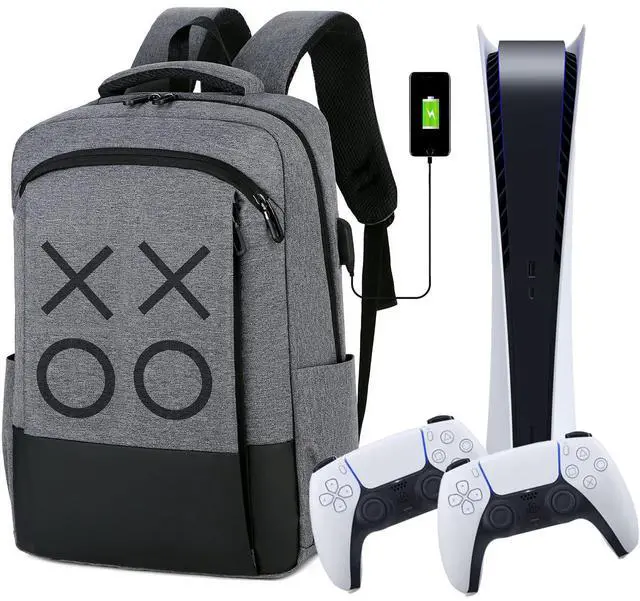 Main image of Travel Bag/Travel Backpack Game Backpack Compatible with PS5 Travel Case/PS4 Pro/PS4 Slim/Xbox one/Xbox One Slim/Game Accessories