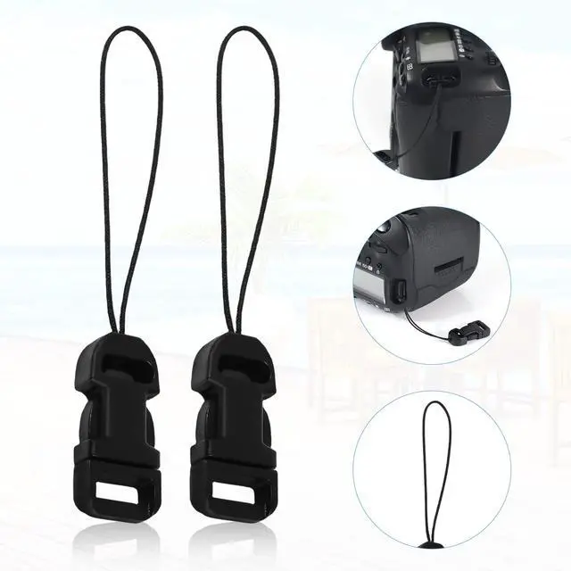 Alt view image 3 of 6 - 6pcs Camera Quick Release Strap, Adjustable Quick Release Buckle for Camera Strap Quick Release Clips Connector Buckles Connect Adapter to Camera Neck Strap (Black)