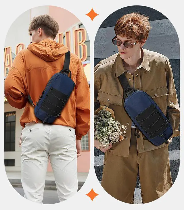 Alt view image 7 of 7 - Sling Crossbody Bag for Nintendo Switch 2/Steam Deck, Indigo