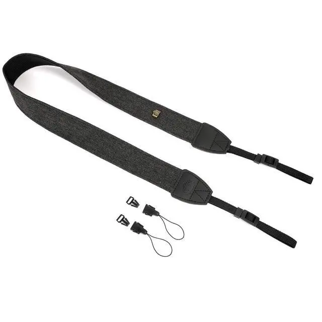 Alt view image 5 of 7 - Camera Strap Canvas Black Shoulder Strap with Quick Release Buckles