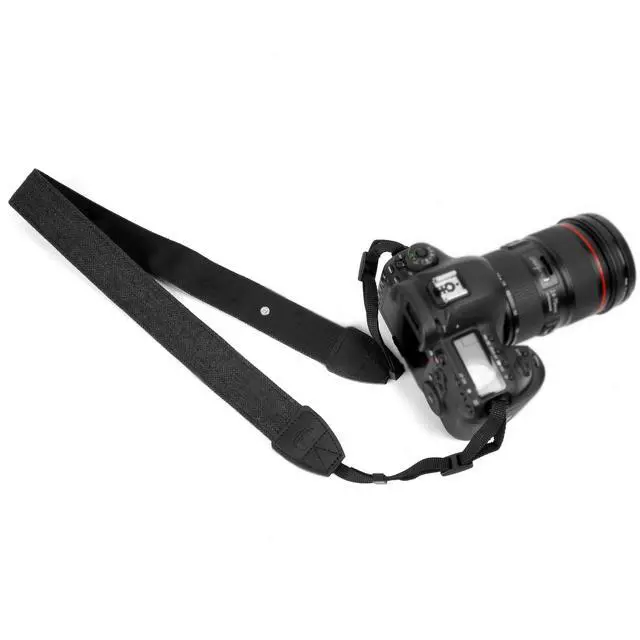 Alt view image 7 of 7 - Camera Strap Canvas Black Shoulder Strap with Quick Release Buckles