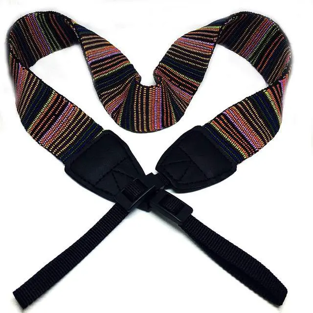 Alt view image 6 of 7 - Camera Strap Canvas Multicolor Shoulder Strap with Release Buckles