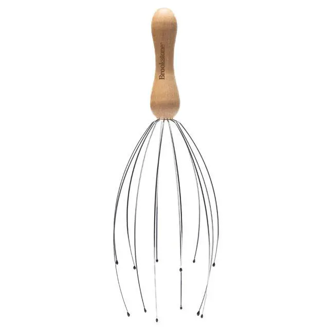 Alt view image 2 of 7 - Oak Head Massager Scalp | Head Massager for Relaxation | Premium Oak Head Scratcher for Stress Relief and Improved Circulation(Brown)