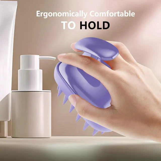 Alt view image 6 of 6 - Scalp Scrubber Massager Shampoo Brush,Exfoliator for Dandruff & Hair Growth
