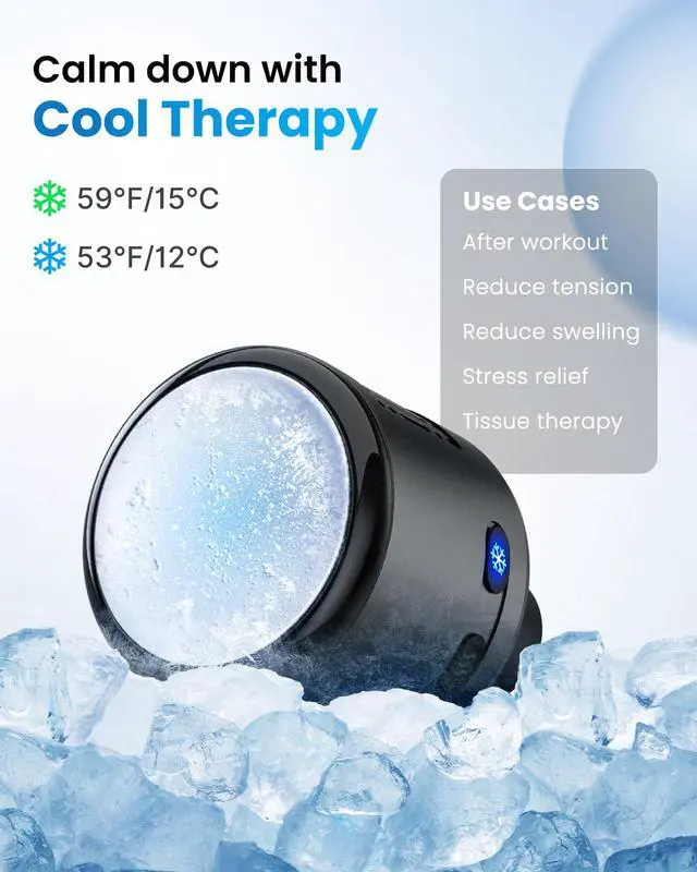 Alt view image 2 of 7 - Massage Gun Head with Heat and Cool